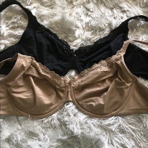 Bundle Black and Tan beautiful Soma Bras